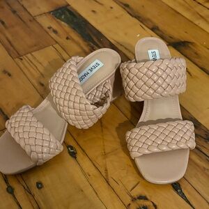 Steve Madden Women's Cream Braided Sandals
